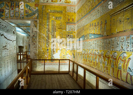 Ägypten, Luxor, Westbank, Tal Der Könige, Grab von Ramses iV. Foto Stock