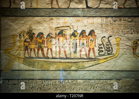 Ägypten, Luxor, Westbank, Tal Der Könige, Grab von Ramses IX. Foto Stock