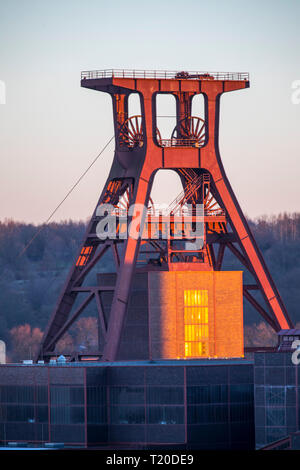 Eredità di Mondo della miniera di carbone di Zollverein a Essen, Doppelbock impalcatura albero 12, GERMANIA Foto Stock