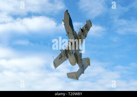 Un moderno-10 Warthog tankbuster aereo da caccia della US Air Force al Davis-Monthan AFB in Tucson AZ Foto Stock