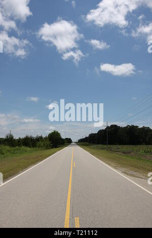 La US Route 75 andando però Oklahoma Foto Stock