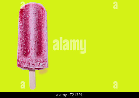 Ghiaccioli alla fragola Foto Stock