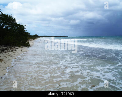 Tempesta davanti proveniente in Maria La Gorda, Cuba Foto Stock