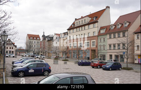 Zeitz, Germania. 26 Mar, 2019. Vista sul Neumarkt. Credito: Pietro Endig/dpa-Zentralbild/ZB/dpa/Alamy Live News Foto Stock