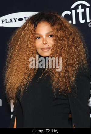 New York, NY, STATI UNITI D'AMERICA. 29 Mar, 2019. Janet Jackson al 2019 Rock N Roll Hall Of Fame presso la Barclays Center di Brooklyn, a New York City il 29 marzo 2019. Credito: John Palmer/media/punzone Alamy Live News Foto Stock
