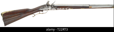 Civile bracci lunghi, flintlock e caplock, flintlock shotgun, Tedesco, circa 1760, Additional-Rights-Clearance-Info-Not-Available Foto Stock