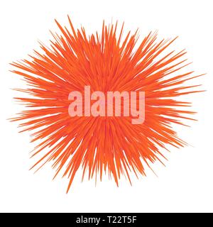 La molla fiore rosso su bianco Backround Illustrazione Vettoriale