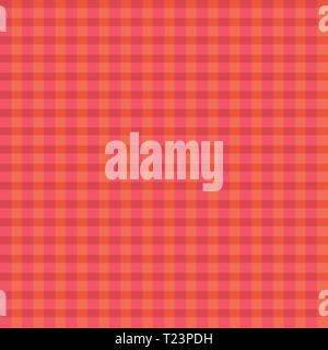 Vettore Arancione Rosa plaid pattern Illustrazione Vettoriale