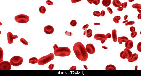 Test del sangue o sangue di prova di analisi di laboratorio Foto Stock