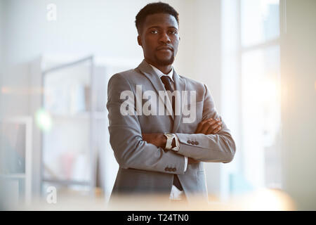 Imprenditore fiducioso Foto Stock