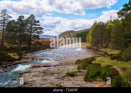 Fiume Dee, Linn di Dee, Scozia Foto Stock