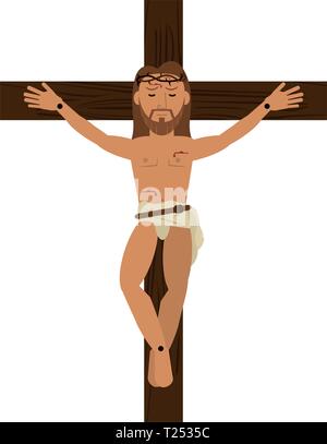 cartoon uomo di giesuschrist Illustrazione Vettoriale