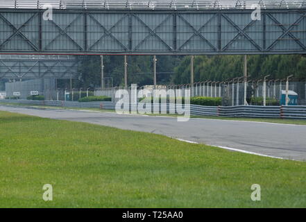 Autodromo Nazionale Monza, varianti Ascari. Pista situata vicino alla città di Monza, a nord di Milano, in Italia. Foto Stock