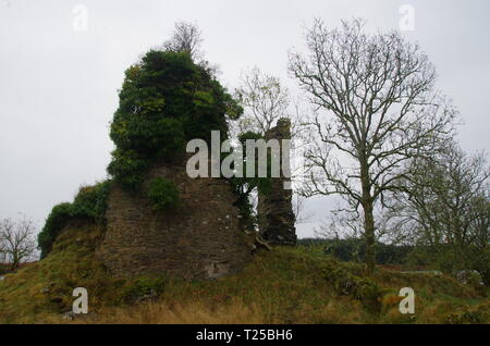 Asgog Castello. Loch Asgog . Il Loch Lomond e Cowal modo. Cowal peninsula. Highlands. La Scozia. Regno Unito Foto Stock