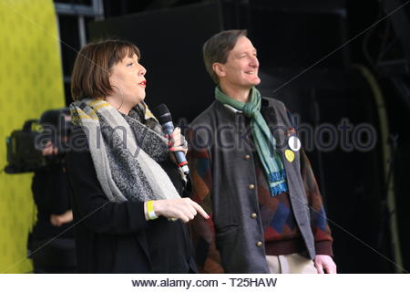 Il voto popolare protesta è terminata a Westminster Westminster.molti ben noti oratori tra cui jess phillips e Dominic grieve parla alla folla. Foto Stock