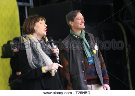 Il voto popolare protesta è terminata a Westminster Westminster.molti ben noti oratori tra cui jess phillips e Dominic grieve parla alla folla. Foto Stock