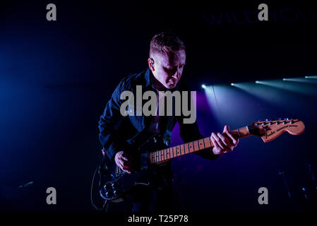 Irish pop rock band Wild Gioventù supporto lo script a Portsmouth Guildhall - 28/03/2019 Foto Stock