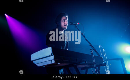 Irish pop rock band Wild Gioventù supporto lo script a Portsmouth Guildhall - 28/03/2019 Foto Stock