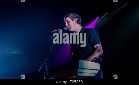 Irish pop rock band Wild Gioventù supporto lo script a Portsmouth Guildhall - 28/03/2019 Foto Stock