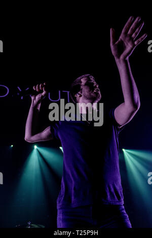 Irish pop rock band Wild Gioventù supporto lo script a Portsmouth Guildhall - 28/03/2019 Foto Stock