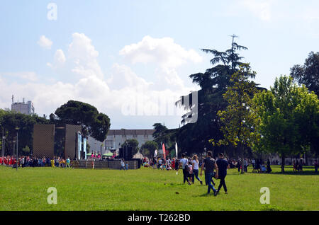 Albania Tirana (parte 1), Rinia Park, Foto Stock