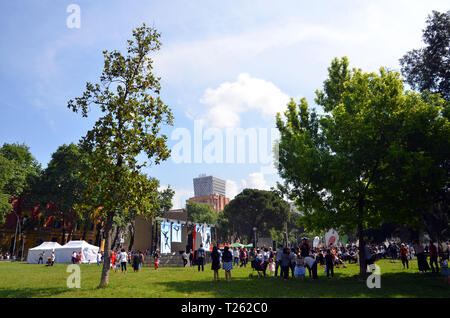 Albania Tirana (parte 1), Rinia Park, Foto Stock