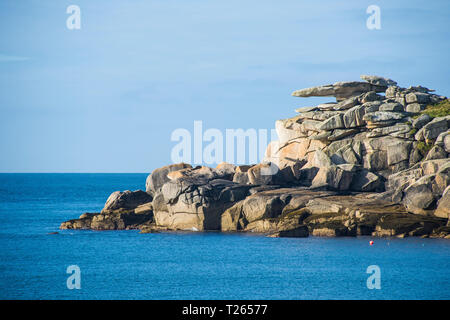 Regno Unito, Inghilterra, isole Scilly, coste rocciose di St Mary Foto Stock