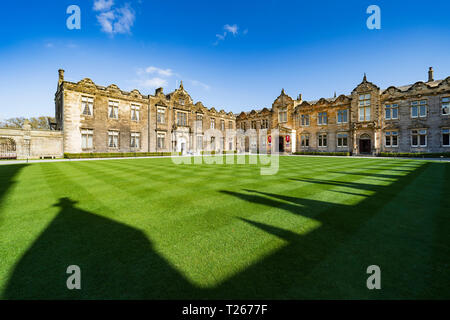 St Salvator Quad a St Andrews University, St Andrews Fife, Scozia, Regno Unito Foto Stock