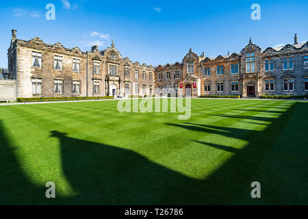 St Salvator Quad a St Andrews University, St Andrews Fife, Scozia, Regno Unito Foto Stock