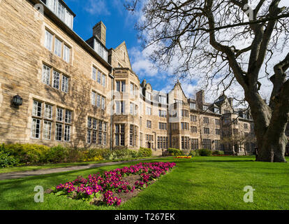 Vista di St Salvator's Hall di residenza , alloggi per studenti, a St Andrews University, Fife, Scozia, Regno Unito Foto Stock