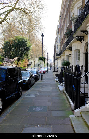Ex casa di John Lennon a 34 Montagu Square, London, Regno Unito Foto Stock