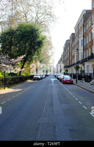 Ex casa di John Lennon a 34 Montagu Square, London, Regno Unito Foto Stock