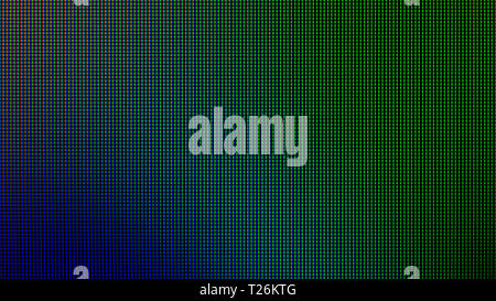 Le luci a LED dal LED sul monitor del computer sullo schermo del pannello di visualizzazione per grafica web template. elettricità o alla progettazione della tecnologia. Foto Stock