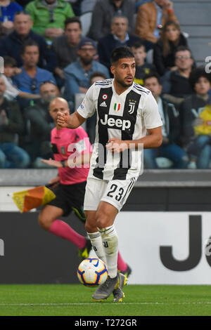 Lo Stadio Allianz, Torino, Italia. 30 Mar, 2019. Serie a calcio, juventus versus Empoli; Emre può della Juventus sulla sfera Credito: Azione Sport Plus/Alamy Live News Foto Stock