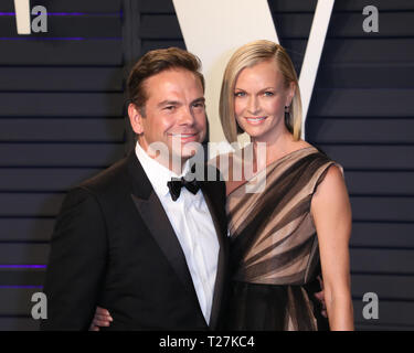 Vanity Fair Oscar Party a Wallis Annenberg Center for the Performing Arts - Arrivi con: Lachlan Murdoch, Sarah Murdoch dove: Los Angeles, California, Stati Uniti quando: 24 Feb 2019 Credit: Sheri Determan/WENN.com Foto Stock
