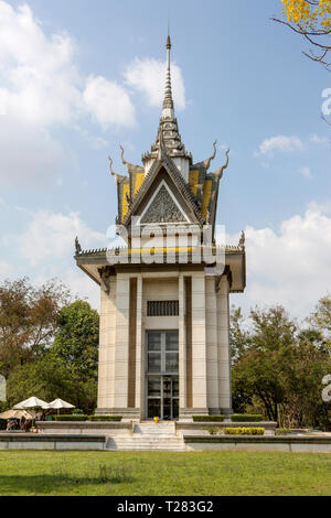 Campi di Sterminio di Choeung Ek, Cambogia. Foto Stock