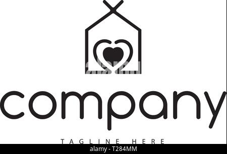 Casa di cura di salute medica vector logo design Illustrazione Vettoriale