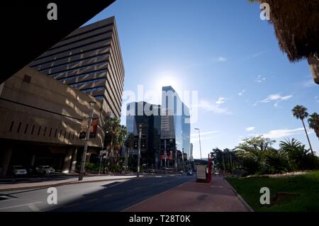 Alice Lane building 3 visto dalla quinta strada, Sandton, Gauteng, Sud Africa Foto Stock