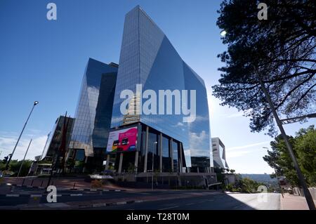 Alice Lane building 3 visto dalla quinta strada, Sandton, Gauteng, Sud Africa Foto Stock