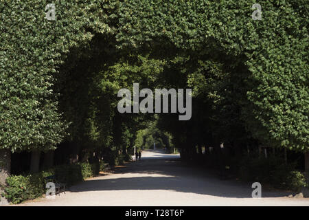 Palazzo di Schonbrunn o Schloss Schönbrunn. Ingresso al giardino. Imperial residenza estiva di Vienna in Austria Foto Stock