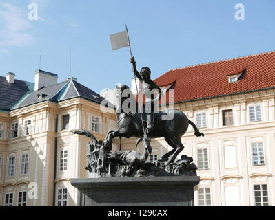 San Giorgio del Castello di Praga Foto Stock