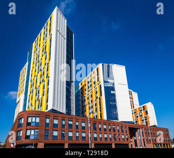 Student housing Coventry - grande scala Student housing sviluppi per l'Università di Coventry Regno Unito Foto Stock