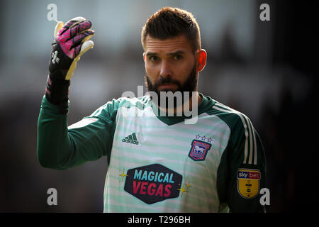 Ipswich, Regno Unito. Il 30 marzo 2019. Bartosz Bialkowski di Ipswich Town - Ipswich Town v Hull City, Sky scommessa campionato, Portman Road, Ipswich - 30 Marzo 2019 solo uso editoriale, è richiesta una licenza per uso commerciale. Nessun uso in scommesse,giochi o un singolo giocatore/club/league pubblicazioni. Credito: Giornata immagini limitata/Alamy Live News Foto Stock