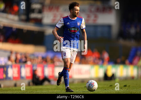 Ipswich, Regno Unito. Il 30 marzo 2019. Gwion Edwards di Ipswich Town - Ipswich Town v Hull City, Sky scommessa campionato, Portman Road, Ipswich - 30 Marzo 2019 solo uso editoriale, è richiesta una licenza per uso commerciale. Nessun uso in scommesse,giochi o un singolo giocatore/club/league pubblicazioni. Credito: Giornata immagini limitata/Alamy Live News Foto Stock