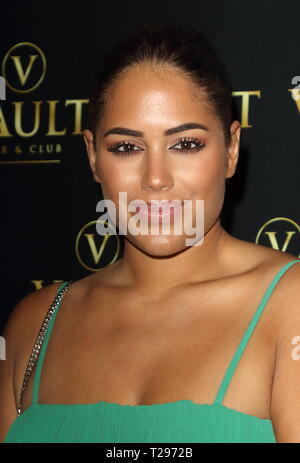 Londra, Regno Unito. Il 30 marzo 2019. Malin Anderson assiste la vault Bar & Club di re-branding evento di lancio, Vault, High Street, Stevenage, UK Credit: SOPA Immagini limitata/Alamy Live News Foto Stock