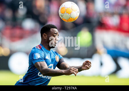 UTRECHT - Utrecht - Feyenoord , Calcetto , Stagione 2018/2019 , Eredivisie , Galgenwaard Stadium , 31-03-2019 , Feyenoord player Ridgeciano Haps Foto Stock