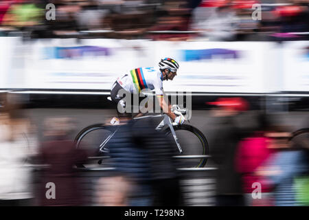 Barcellona, in Catalogna, Spagna. 31 Mar, 2019. Volta a Catalunya cycling stage 7, Barcellona; Alejandro Valverde del Team Movistar Credito: Azione Sport Plus/Alamy Live News Foto Stock