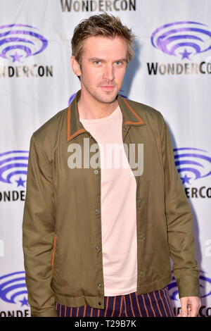 Dan Stevens al Photocall per FX serie TV 'Legion' a WonderCon 2019 presso il Centro Congressi di Anaheim. Anaheim, 29.03.2019 | Utilizzo di tutto il mondo Foto Stock