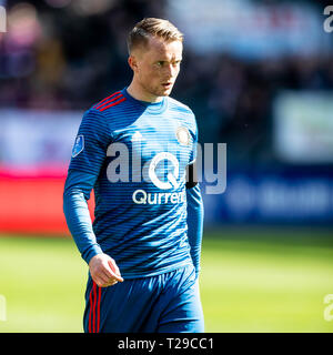 UTRECHT - Utrecht - Feyenoord , Calcetto , Stagione 2018/2019 , Eredivisie , Galgenwaard Stadium , 31-03-2019 , Feyenoord player Sam Larsson Foto Stock