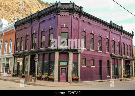 Edifici storici in Georgetown Colorado Foto Stock